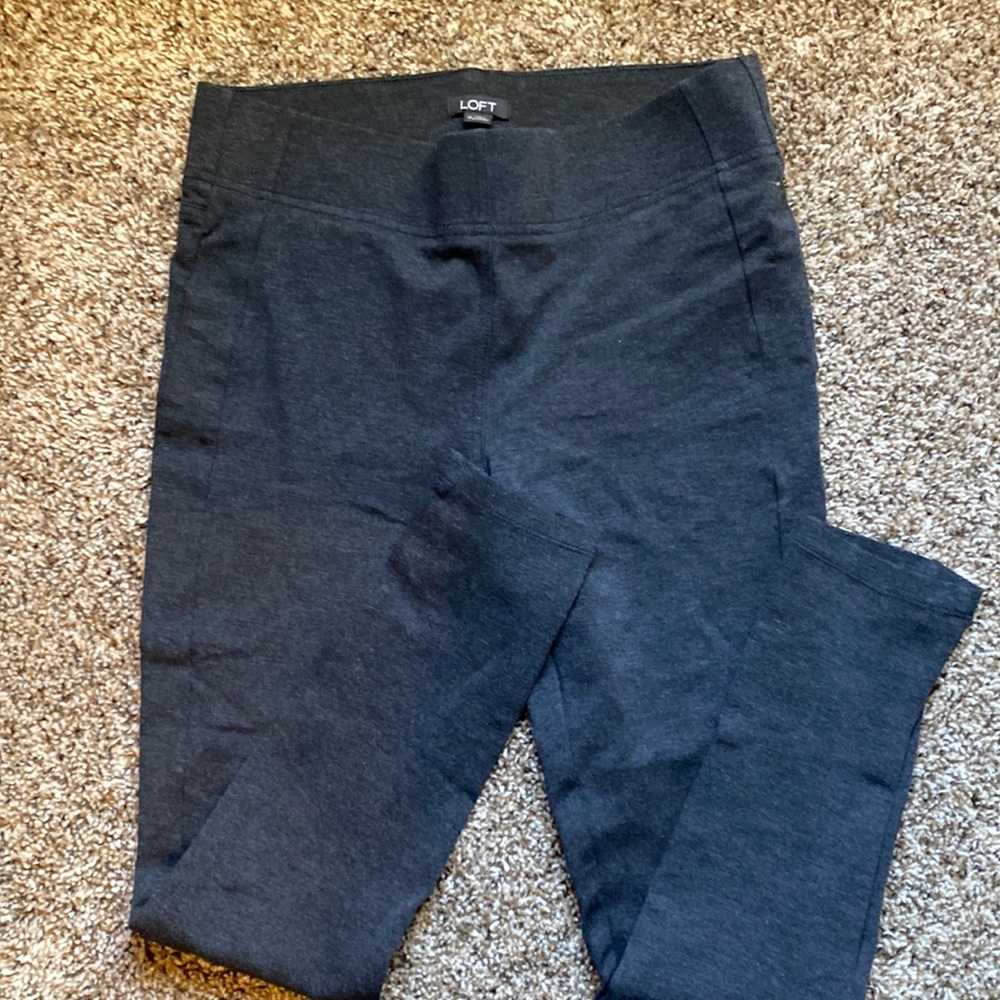 LOFT ponte grey leggings